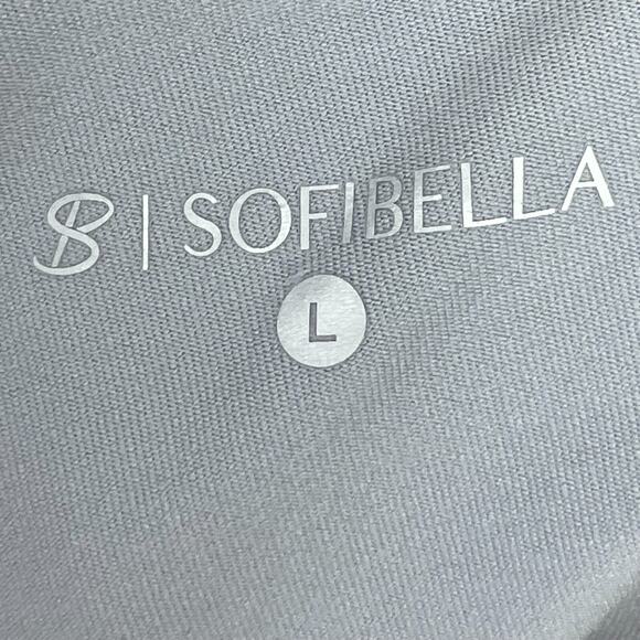 Sofibella Silver Metallic Skort Size L Tenniscore Athleisure Fairy Pickleball - Picture 4 of 7